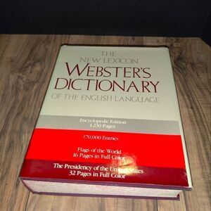 The New Lexicon Webster's Dictionary of the English Language Hard Cover Book
